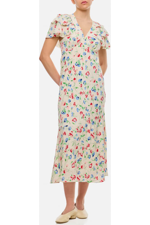 Polo Ralph Lauren Dresses for Women Polo Ralph Lauren Short Sleeves Midi Dress