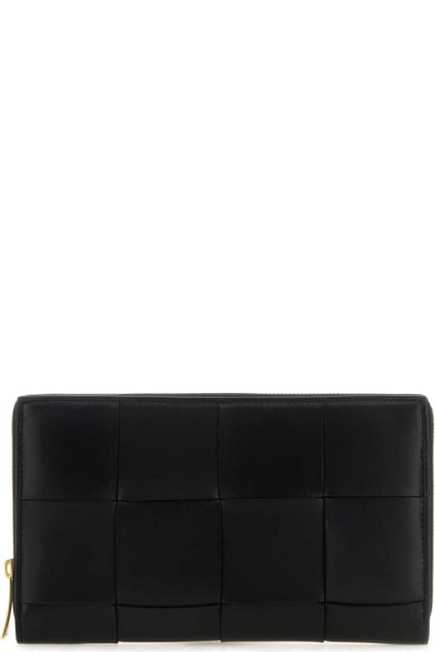 Accessories Sale for Women Bottega Veneta Black Leather Wallet