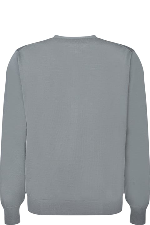 Canali for Men Canali Light Grey Wool Cardigan