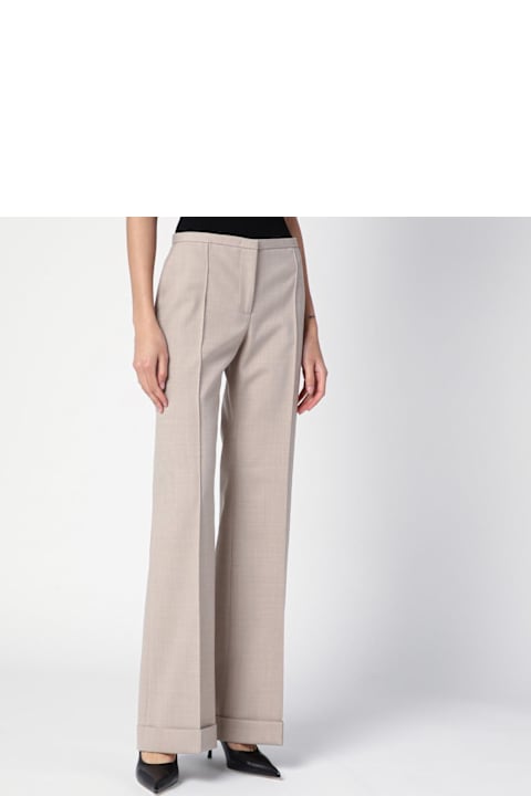 Philosophy di Lorenzo Serafini for Men Philosophy di Lorenzo Serafini Greige Wool-blend Trousers