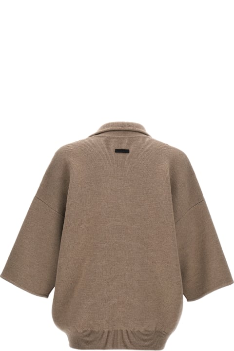 Fear of God Sweaters for Men Fear of God 'boucle Short Sleeve Polo' Sweater