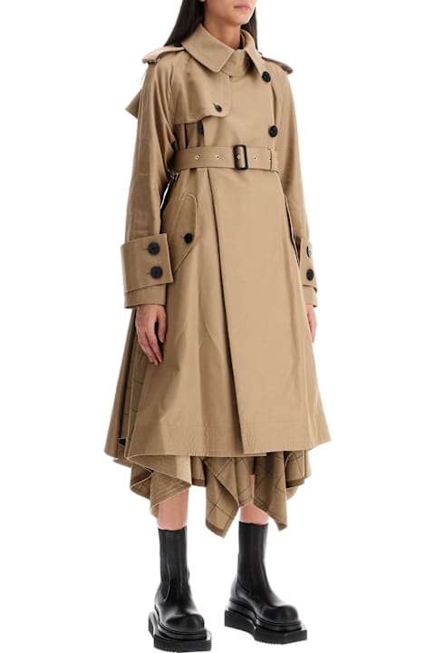 Sacai معاطف وجواكت لـ السيدات Sacai In Pelle\n\ngabardine Trench