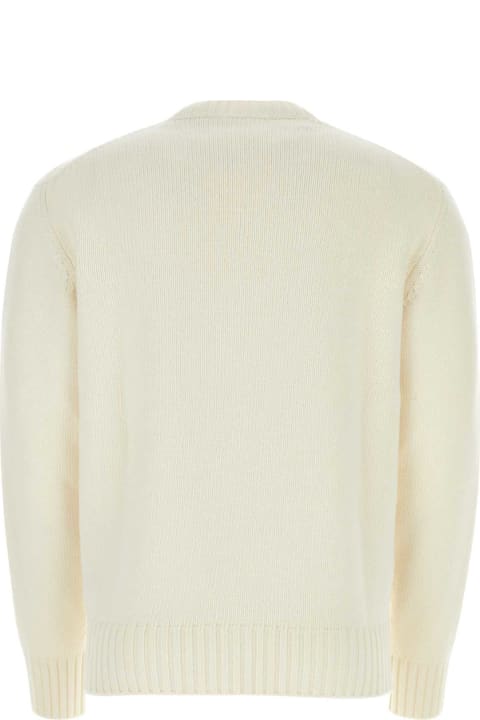 Clothing for Men Prada Ivory Wool Blend Sweater