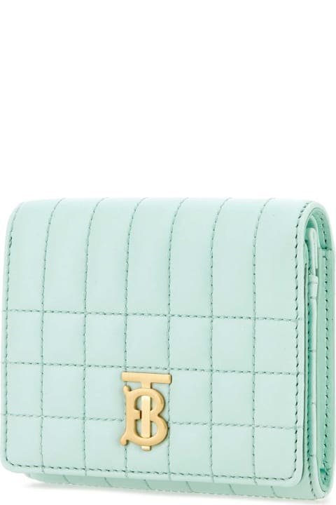 Burberry Women Burberry Pastel Light-blue Nappa Leather Small Lola Wallet