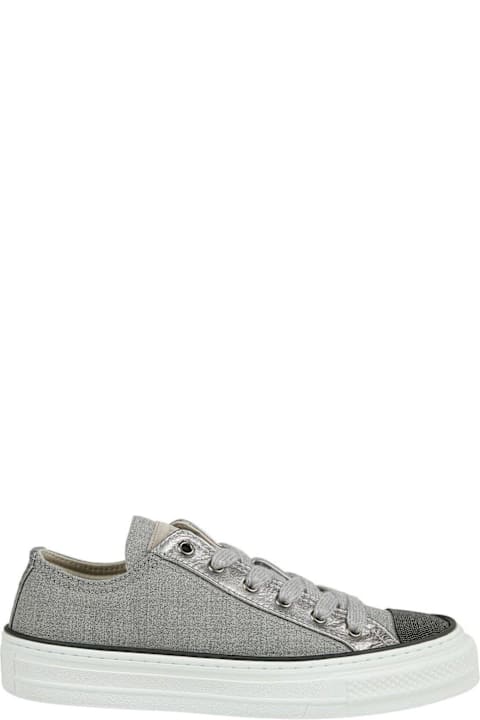 Brunello Cucinelli for Women Brunello Cucinelli Panelled Lace-up Sneakers