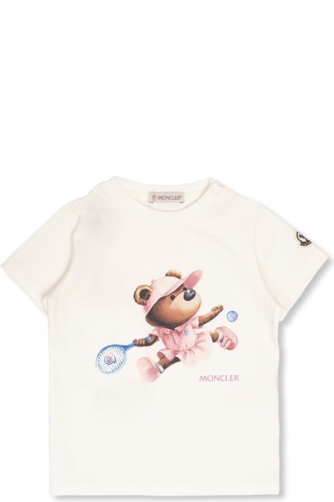 Topwear for Baby Girls Moncler Moncler Enfant Printed T-shirt