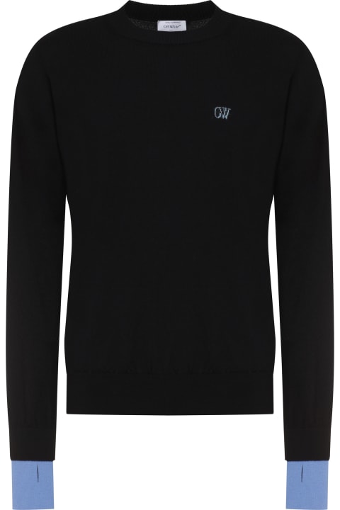 Sweaters for Men Off-White Knit Wool Pullover