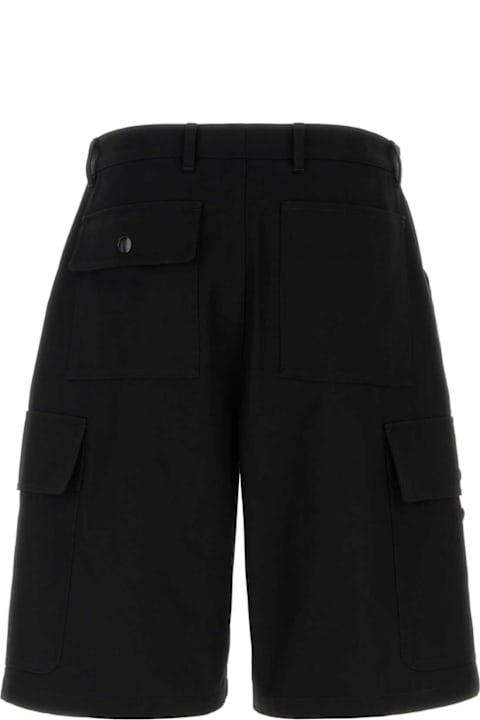 Prada for Men Prada Black Drill Bermuda Shorts