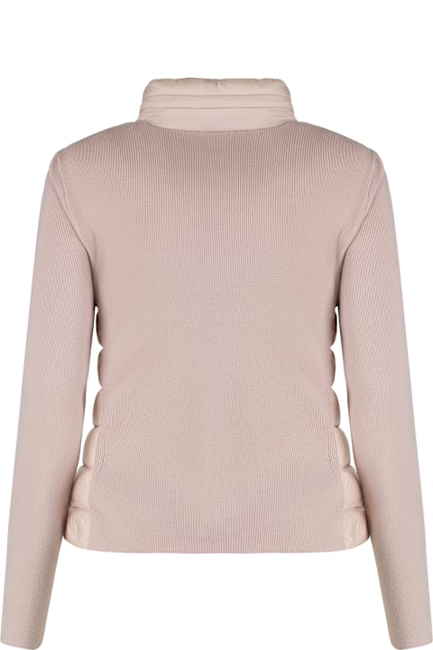 Moncler Cardigan With Padded Front Panel