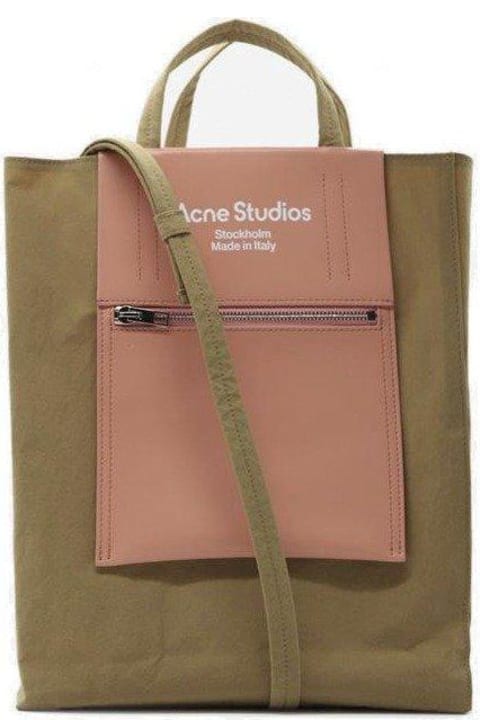 Acne Studios Totes for Men Acne Studios Logo Print Top Handle Bag