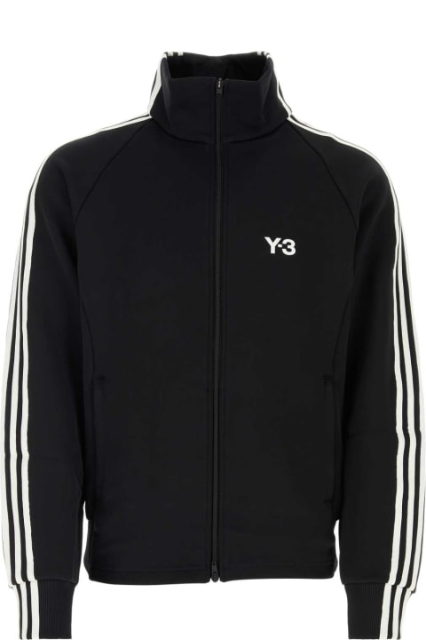 Y-3 Clothing for Women Y-3 Black Stretch Nylon Blend Sweatshirt