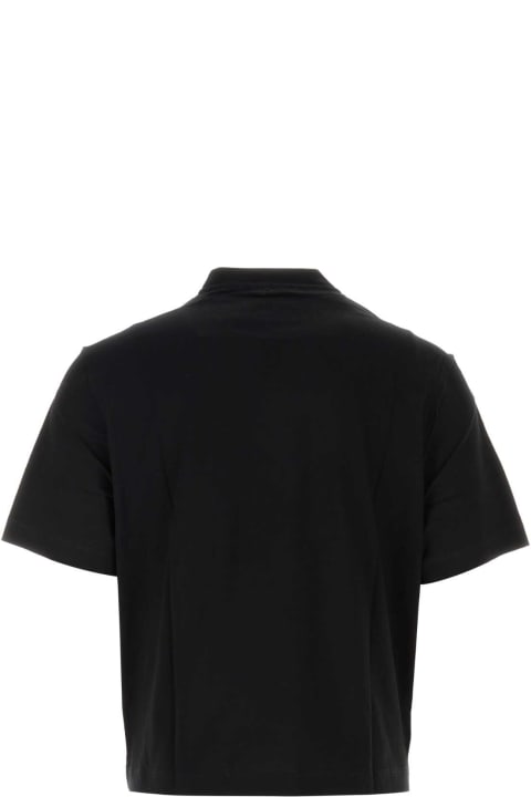 Versace Topwear for Men Versace Black Cotton T-shirt