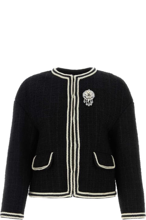 Gucci Sweaters for Women Gucci Black Tweed Blazer