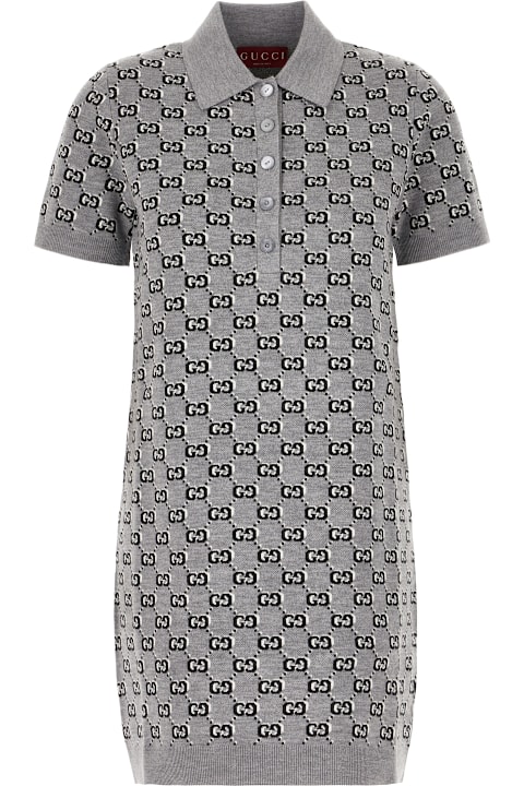 Gucci Clothing for Women Gucci Embroidered Wool Mini Dress