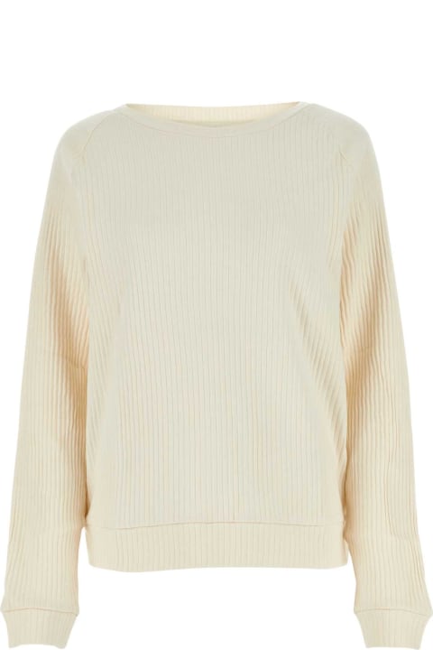 Baserange Sweaters for Women Baserange Ivory Cotton Sweatshirt