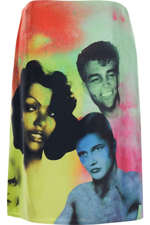 Homeware Versace Dress 'the Party Print Skirt Look62' Multicolor In Silk Women