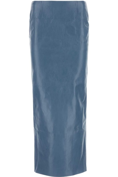 Marni Skirts for Women Marni Cerulean Blue Leather Skirt