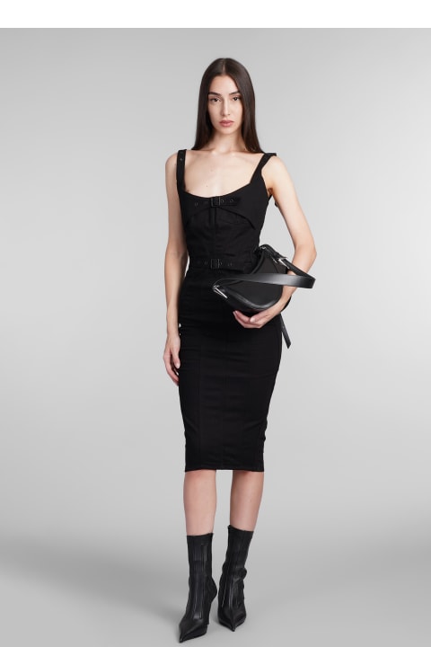 ウィメンズ Muglerのワンピース＆ドレス Mugler Dress In Black Cotton