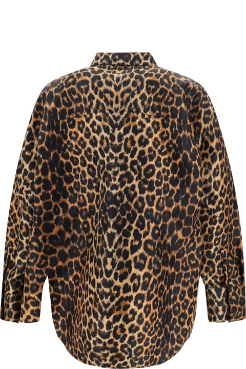 Saint Laurent Clothing for Men Saint Laurent Leopard Print Taffeta Shirt