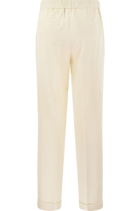 Peserico Pants & Shorts for Women Peserico Cotton And Linen Trousers