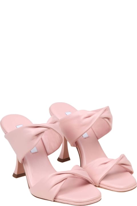 Shoes for Women Aquazzura Twist 95 Sandal In Pink Leather