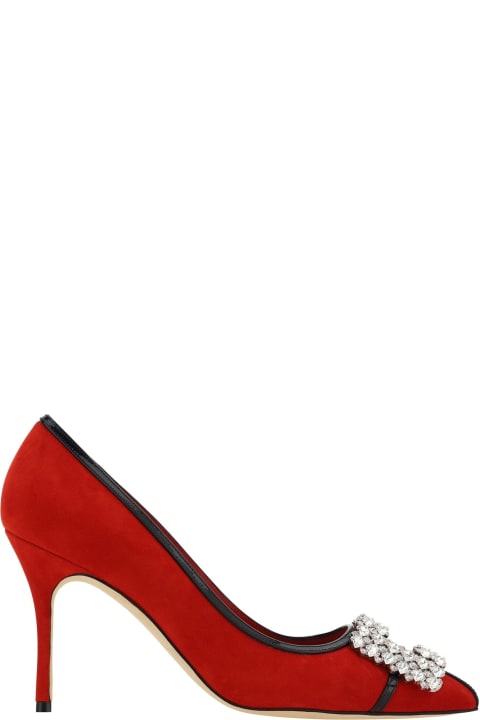 Manolo Blahnik High-Heeled Shoes for Women Manolo Blahnik Tuberian 90 Suede Pumps