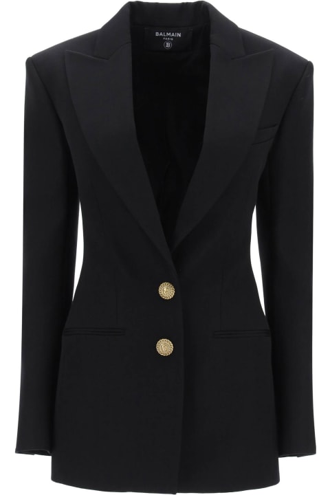 Balmain Coats & Jackets for Women Balmain Fitted Single-breasted Blazer