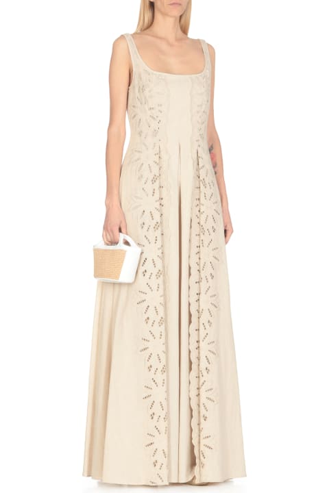 Fashion for Women Alberta Ferretti Linen And Cotton Long Dress