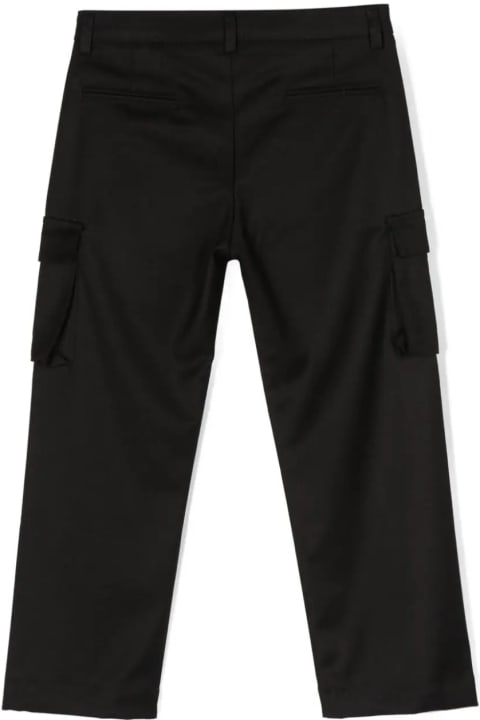 MSGM Bottoms for Women MSGM Black Cargo Trousers