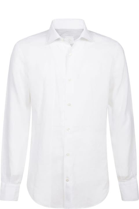 Eleventy Shirts for Men Eleventy White Linen Shirt