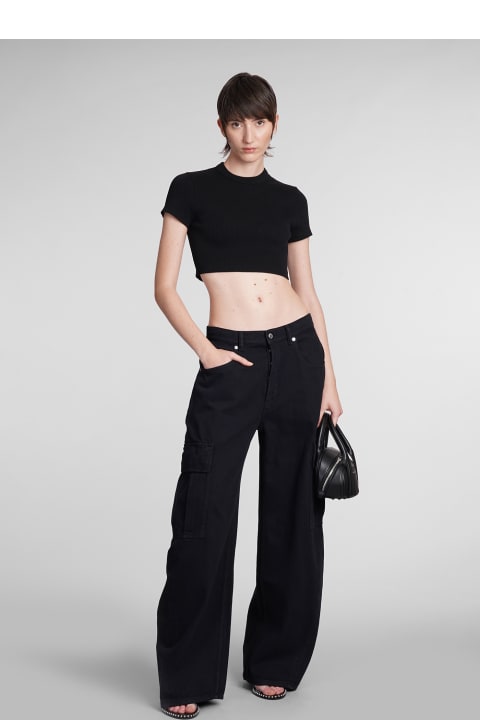 Alexander Wang for Women Alexander Wang Jeans In Black Cotton