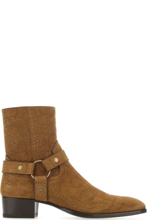 Fashion for Men Saint Laurent Brown Suede Wyatt 40 Boots