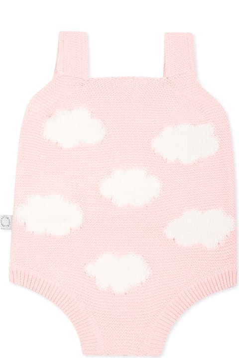 Stella McCartney Kids Bodysuits & Sets for Baby Girls Stella McCartney Kids Pink Bodysuit For Baby Girl With Rainbow
