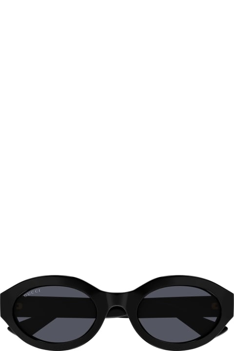 Accessories for Women Gucci Eyewear Gg1579s Line Gg Logo 001 Black Grey Sunglasses