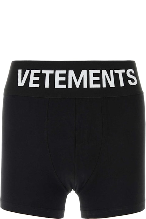 VETEMENTS for Men VETEMENTS Black Stretch Cotton Boxer