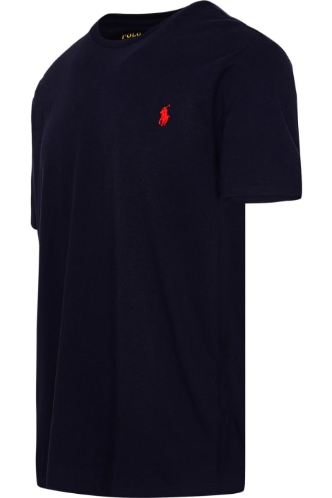 Clothing for Men Ralph Lauren Blue Cotton T-shirt