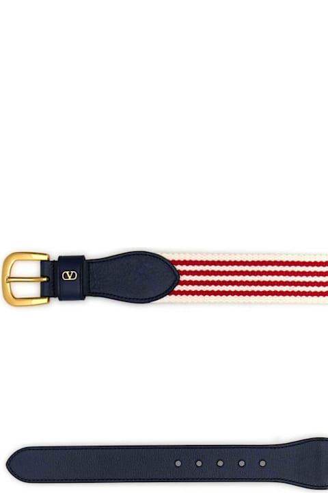 Valentino Garavani for Kids Valentino Garavani Embroidered Fabric Belt