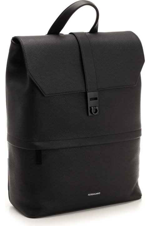 メンズ Ferragamoのバックパック Ferragamo Leather Backpack