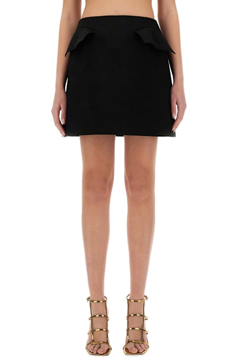 Alexander McQueen Wool Mini Skirt | italist