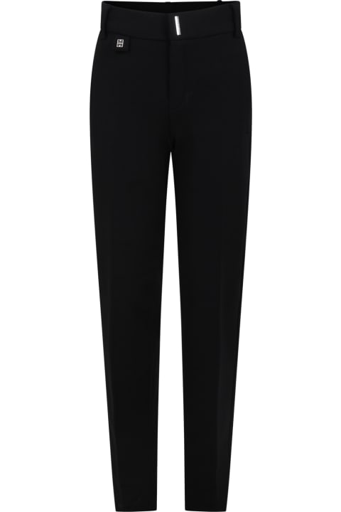 Givenchy for Boys Givenchy Black Trousers For Boy With Logo