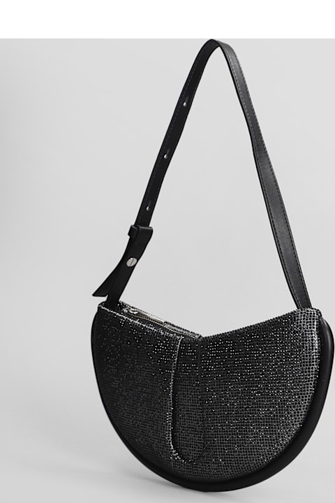 Homeware THEMOIRè Ebe Strass Shoulder Bag In Black Faux Leather