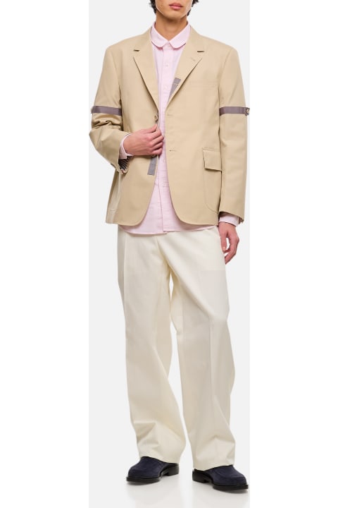 Thom Browne Men Thom Browne Unstructured Straight Fit Jacket