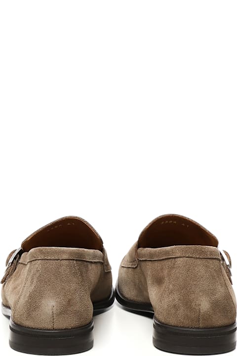 Doucal's Shoes for Men Doucal's Double Buckle Leather Moccasin