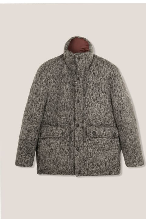 doppiaa Coats & Jackets for Men doppiaa Aangoon-sc Grey Down Jacket