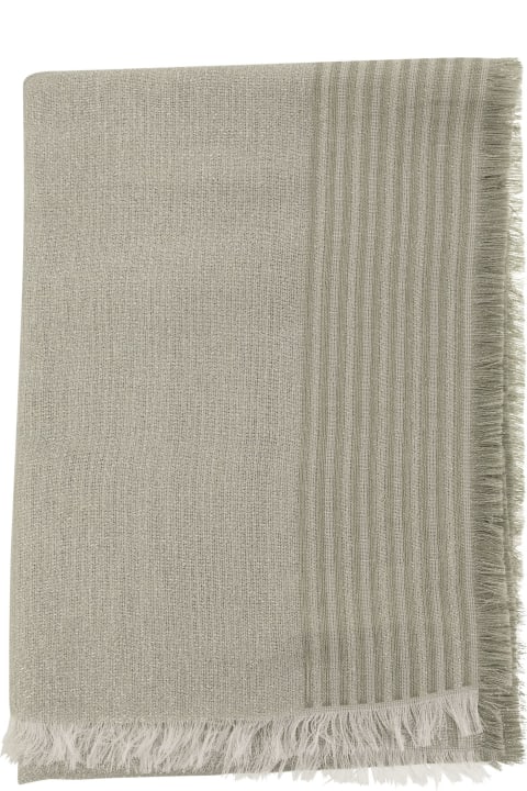 Peserico Scarves & Wraps for Women Peserico Cotton, Modal, Linen And Lurex Blend Triple Veil Stole
