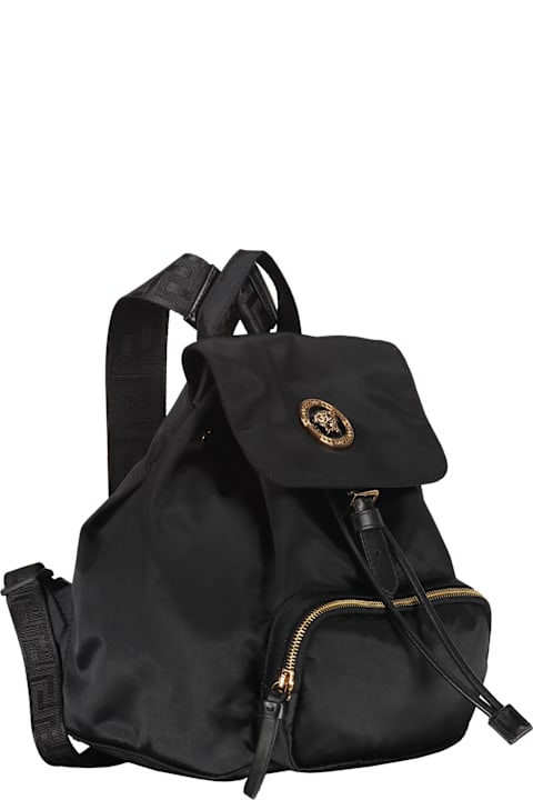 Homeware Versace Logo Detail Nylon Backpack
