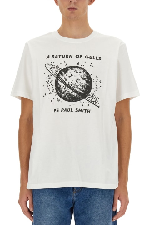 PS by Paul Smith Topwear for Men PS by Paul Smith 'saturn' T-shirt