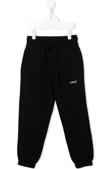 Off-White for Kids Off-White Off White Trousers Black