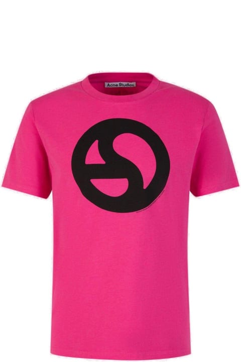 Acne Studios Topwear for Men Acne Studios Logo Printed Crewneck T-shirt