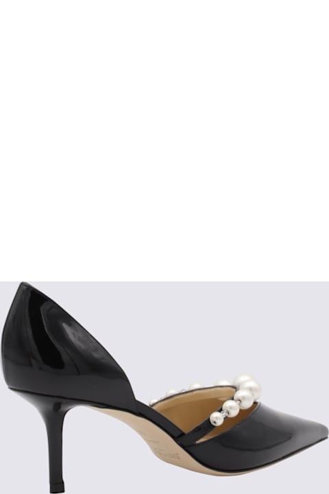 Jimmy Choo Black Leather Aurelie Pumps